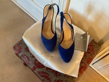 Blue Suede High Heels By Peter
