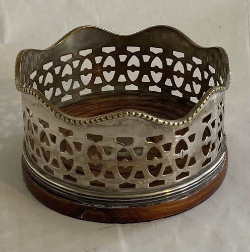 Vintage pierced silver plated - pierced,