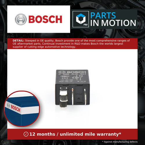 Relay 0986ah0304 bosch - 0986ah0304,