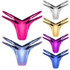 UK Womens Shiny Metallic Micro