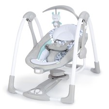 Ingenuity 2-in-1 Portable Auto Baby Swing Raylan with Vibrations & Music 0-9M