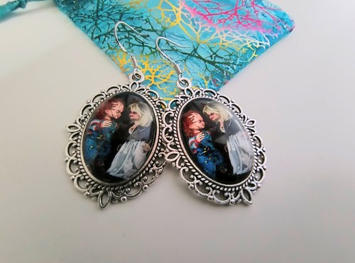 Chucky and his bride earrings - chucky,