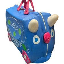 Trunki Penelope the Princess Ride-On Suitcase Blue & Pink Cabin Kids Luggage – U