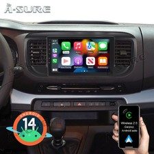 2+32GB Android 14 CarPlay Stereo Radio Sat Nav For Vauxhall Vivaro C 2019-2023