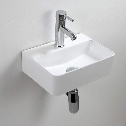 Wall hung basin - wall, sink