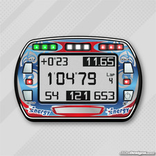 ENERGY KART STYLE GEL STICKER FOR ALFANO PRO III EVO LAP TIMER - KARTING
