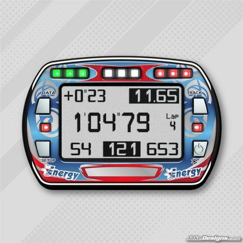 Energy kart style gel sticker - style,