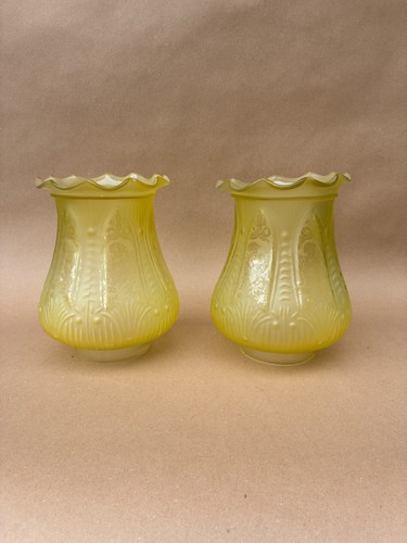 Pair vintage yellow - yellow, or