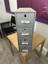 Index Card Grey Metal File