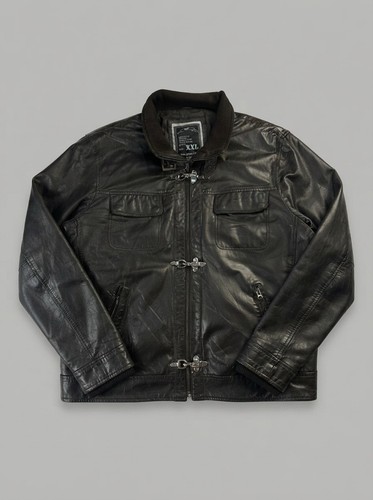 Vintage 90s brown real - vintage, leather