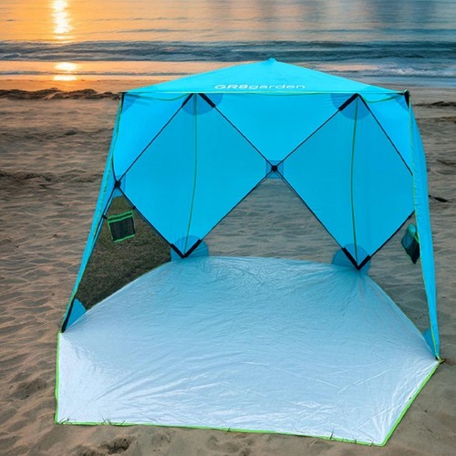 Blue pop family beach tent - beach,