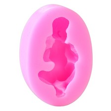 3D Sleeping Baby Fondant Mould Topper Soap Sugar Craft Cake Decorating Tool ln
