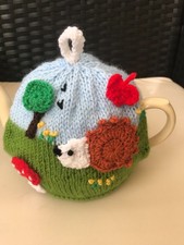 HAND KNITTED HEDGEHOG TEA COSY