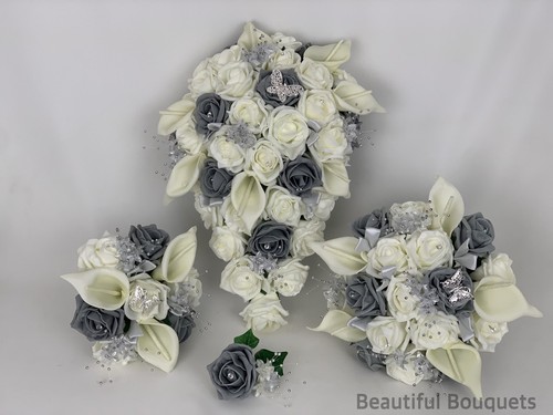 Wedding flowers ivory rose - ivory,