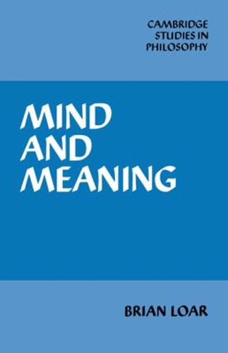 Mind and meaning - and,