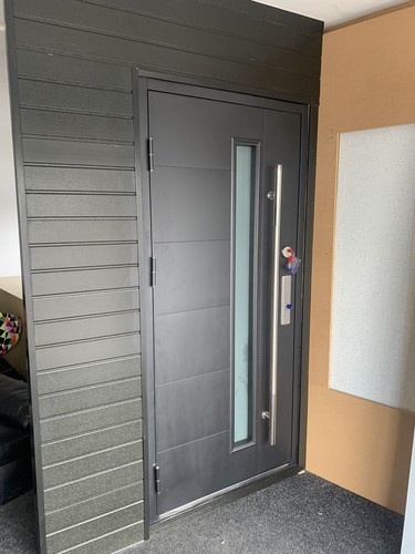 Steel door security - steel,