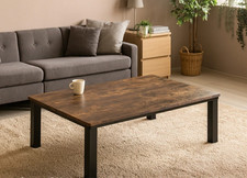 Japanese Kotatsu Table 120x80cm Dark Brown 100V Electric Heater Only No Blanket