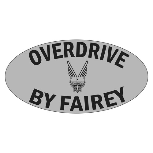 Fairey overdrive oval decal - fairey,