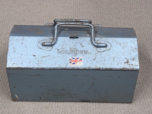 Vintage halfords blue metal - halfords,