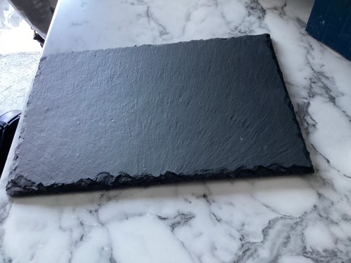 Black slate table place - black,