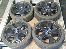 VECTRA VXR GENUINE GM 19" SNOWFLAKE ALLOY WHEELS BLACK & TYRES  5-STUD 5x110