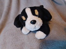 the cuddle crew season 1 Black And White Puppy Dog soft toy plush. 