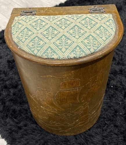 Vintage wooden sewing box - sewing,