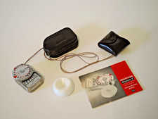 WESTON MASTER V EXPOSURE LIGHT METER WITH INVERCONE & CASES WORKING ORDER