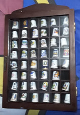 Vtg Thimble Wall Cabinet