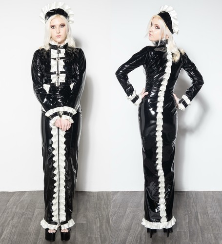 Misfitz blk pvc ivory satin - misfitz,