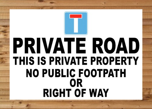 Private road - private,