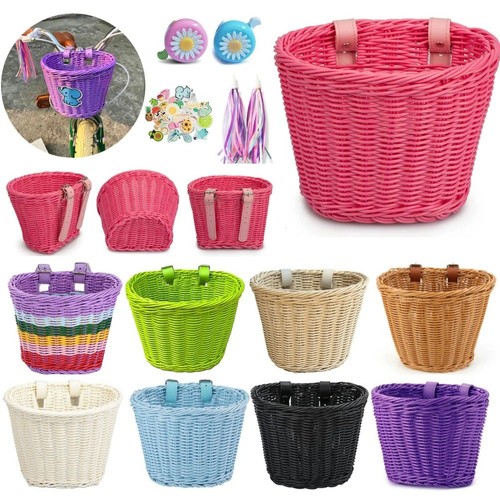 Hand woven bicycle basket - bicycle,