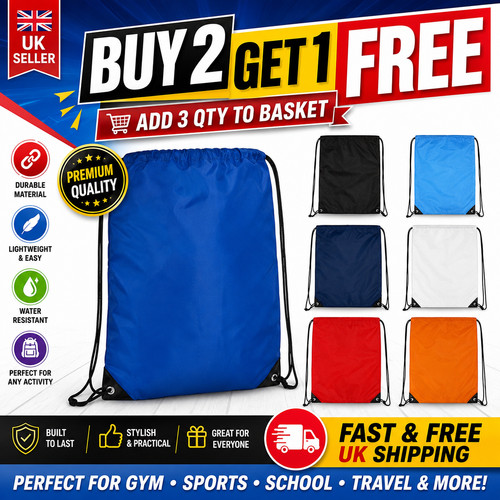 Nylon drawstring rucksack bag - nylon,