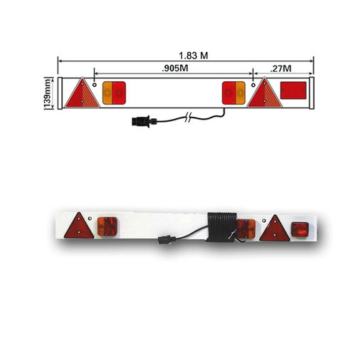 Trailer lighting board 6ft - lighting,