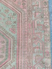 5x7 Heriz Rug Vintage Neutral