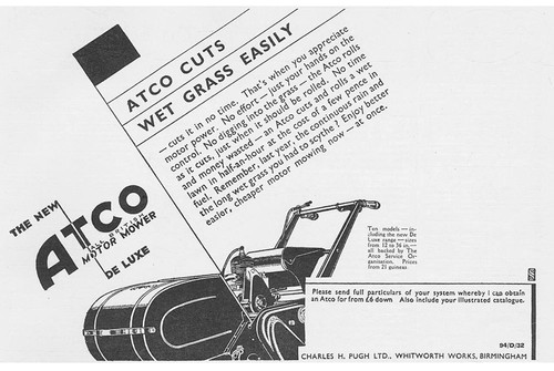 Atco lawn mowers vintage - atco,