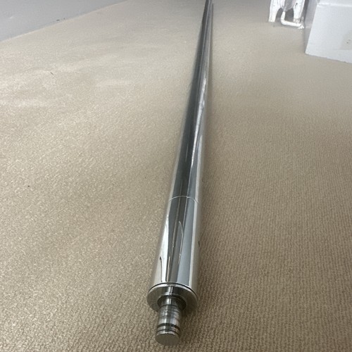 Portable silver metal pole - silver,