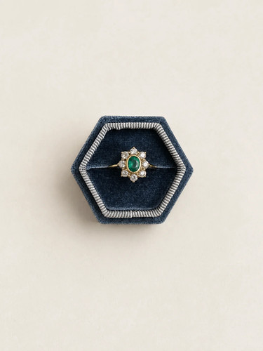 18ct yellow gold emerald and - gold,