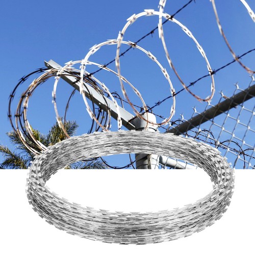 200m galvanised razor wire - razor,