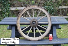 Vintage old wooden cart wagon