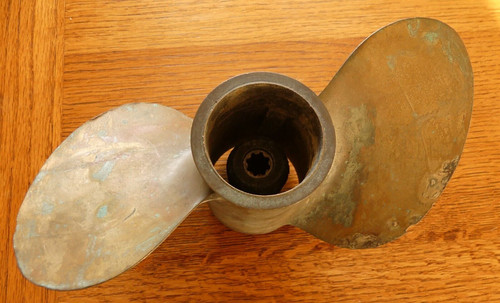Bronze boat propeller blade - boat,