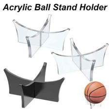 Acrylic Ball Stand Holder Display Football Basketball Soccer Volleyball 2PCS