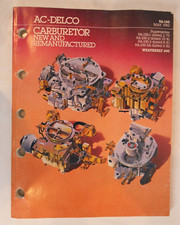 AC Delco Carburetor Parts Book May 1983 Catalog # 9A-100