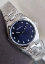 Bulova 96P229 11 X Diamond Marker Navy Blue Dial RRP £249 NEW/BOXED/WARRANTY 