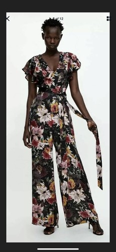 Bnwt zara black floral print - bnwt,