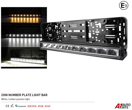 Led number plate light bar - number,