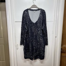 Chesca Dress Navy White Floral