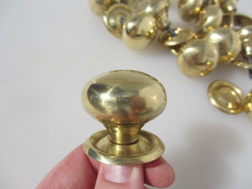 Vintage brass cabinet knob - cabinet,