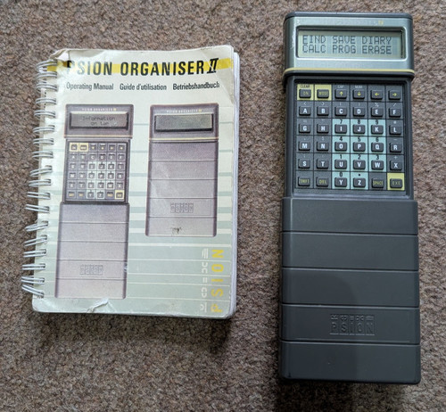 Psion organiser working - organiser, (ii)