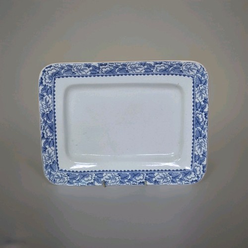 Antique burslem pottery - pottery, blue